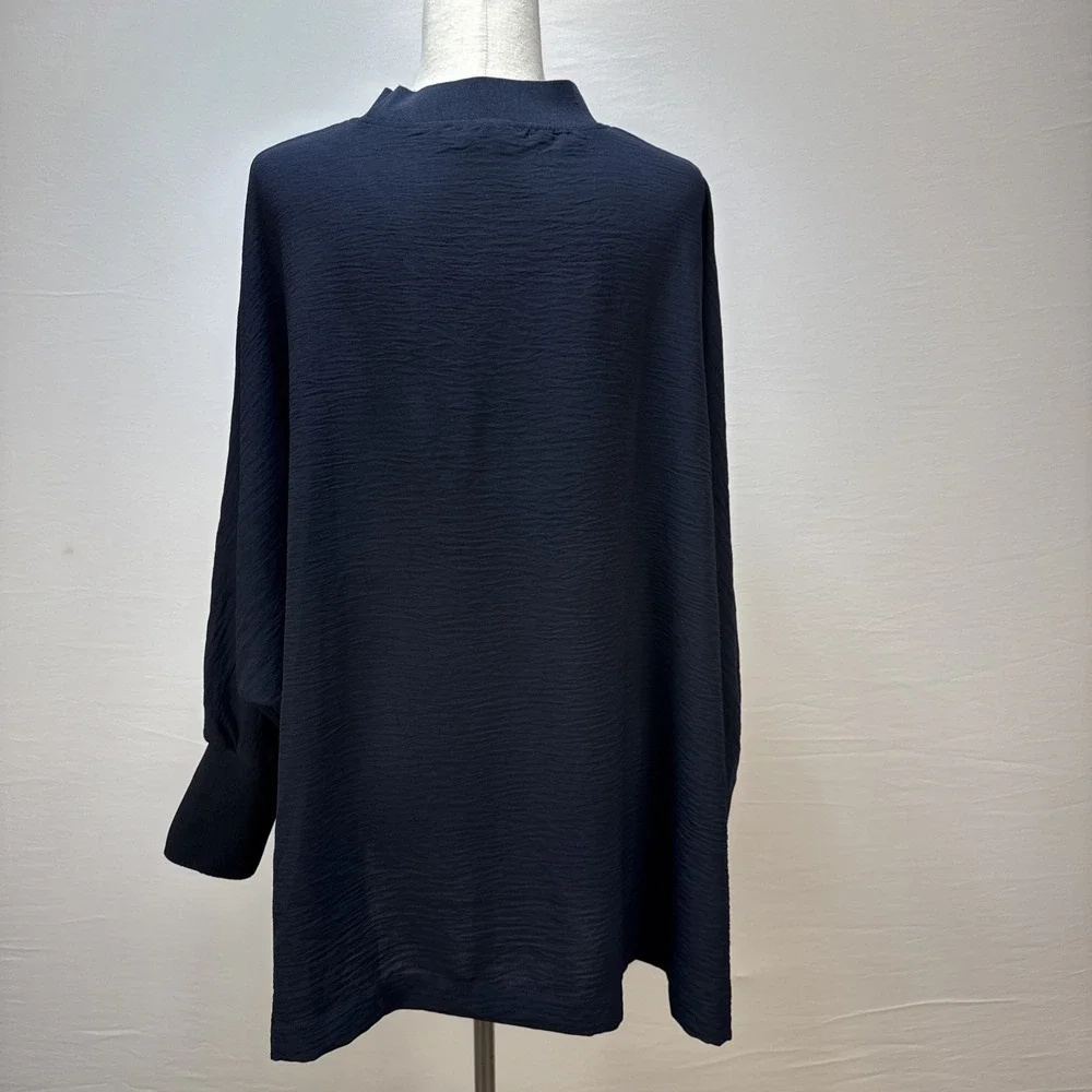 Mango navy crinkle